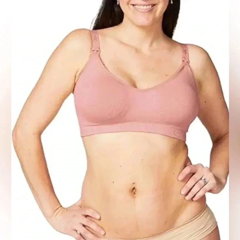 NWT lot of 2 trend seamless recycled fabric comfortable stylish maternity bras S